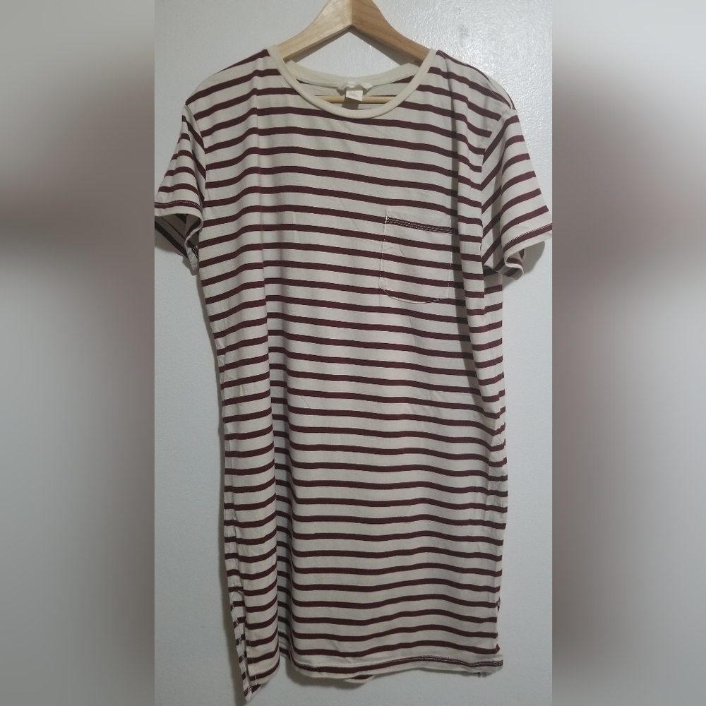 H&M striped t-shirt dress